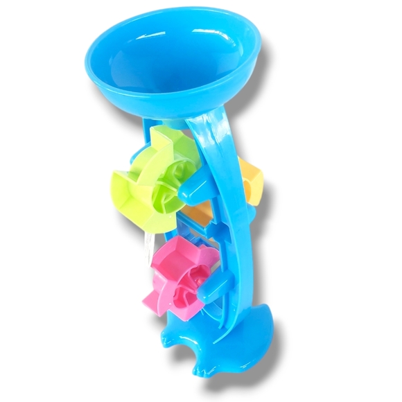 Colorful Bathtub toy Waterwheel Rotary Water Sprinkler Windmill Sand Toy - Picture 2 of 4